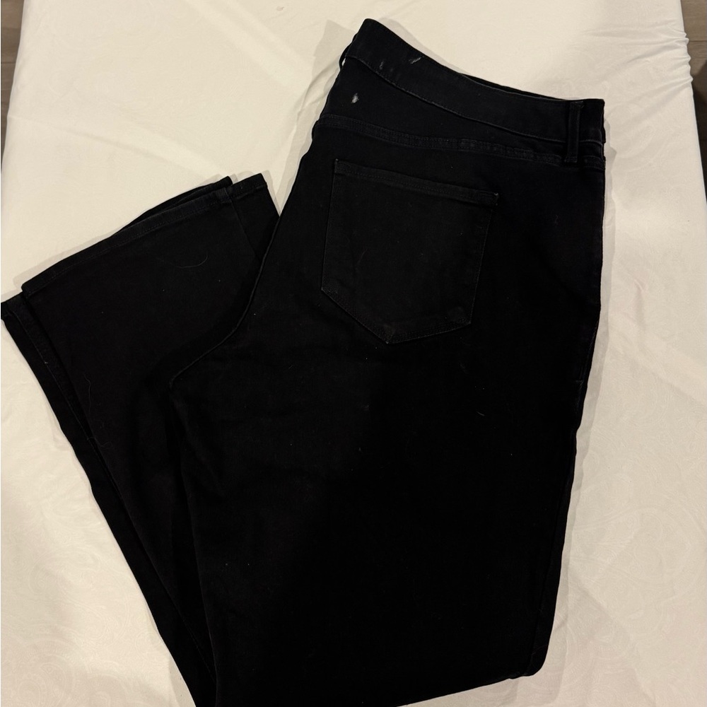 Old Navy Women's Midnight Black Straight Leg Pants